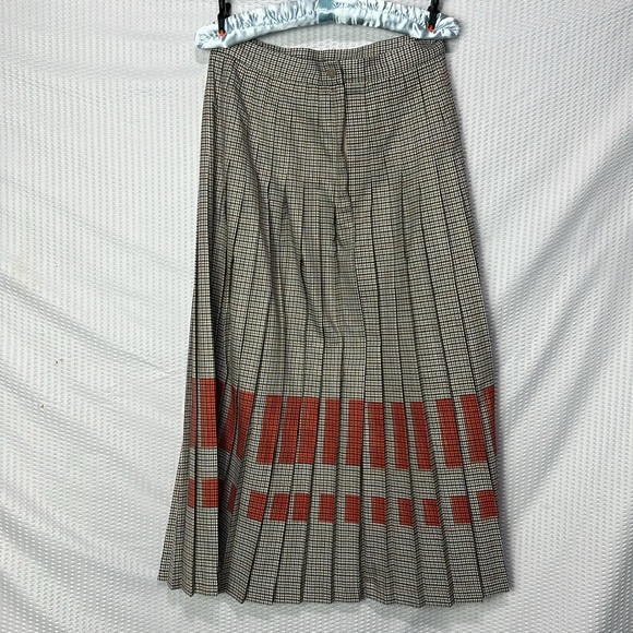 NWT Tricot Chic Houndstooth Pleated Skirt - Picture 9 of 14